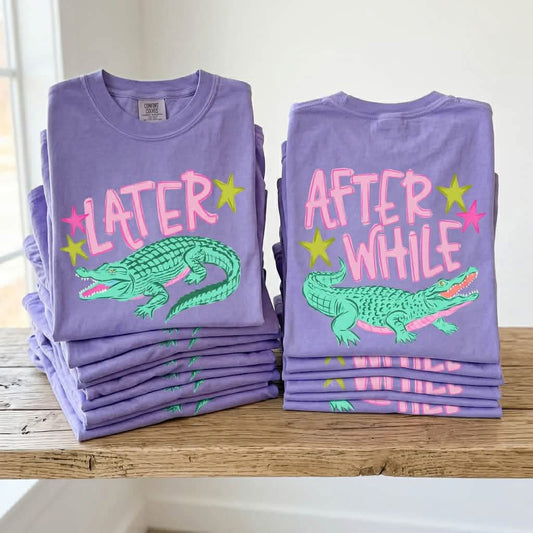 Later Gator & After while Croc DTF Print